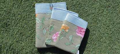 Spring - Funda textil artesanal para libros, tablets o portátiles pequeños – Estilo floral sostenible