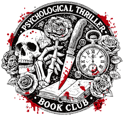 Camiseta “Psychological Thriller Book Club” – Oscura, literaria, adictiva.
